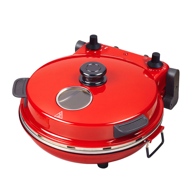 Warme verkoop ronde muti-fuction mobiele thuis gebruik pizza pan en outdoor draagbare elektrische pizza maker