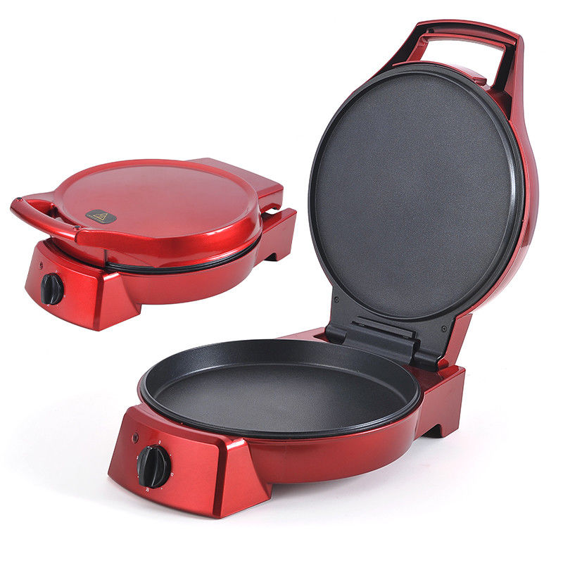 12 inch niet-stick draagbare pizza-machine met hoge hitte steen calzon elektrische pizza-oven