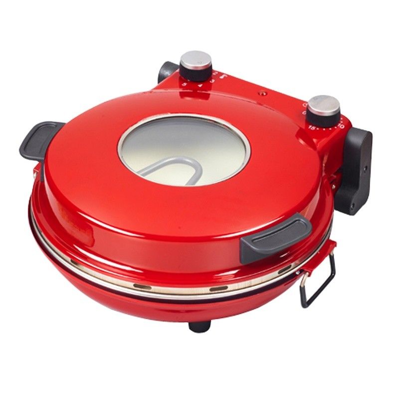 Anbolife elektrische pizza-maker outdoor draagbare elektrische voedselmachine 12 inch pizza-koker pizzaoven