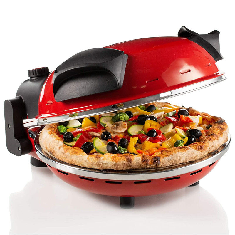 Anbolife ronde muti-fuction mobiele thuisgebruik pizza pan en outdoor draagbare pizza oven elektrische pizza maker
