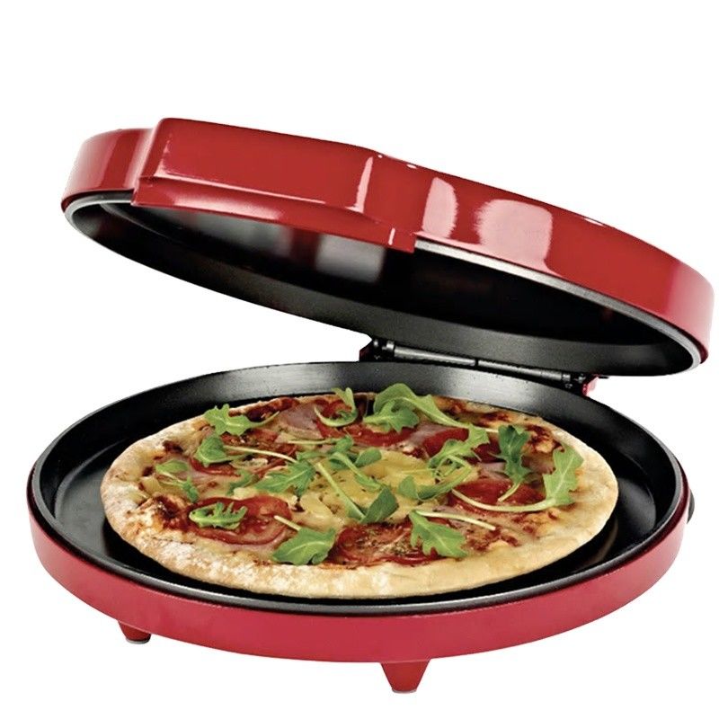 Anbo aluminium draagbare niet-klevende pizza pan beste kwaliteit bakplaat multifunctionele ronde elektrische vervoerband pizza pan oven