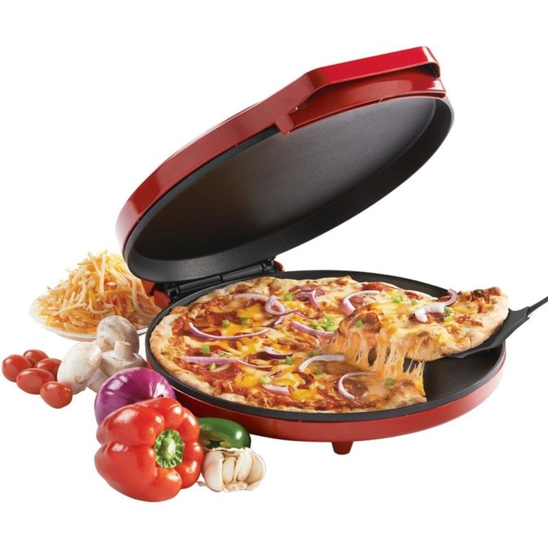 Nieuwe elektrische pizzeria draagbare hoogwaardige multifunctionele elektrische pizza sandwich oven / pizza pan