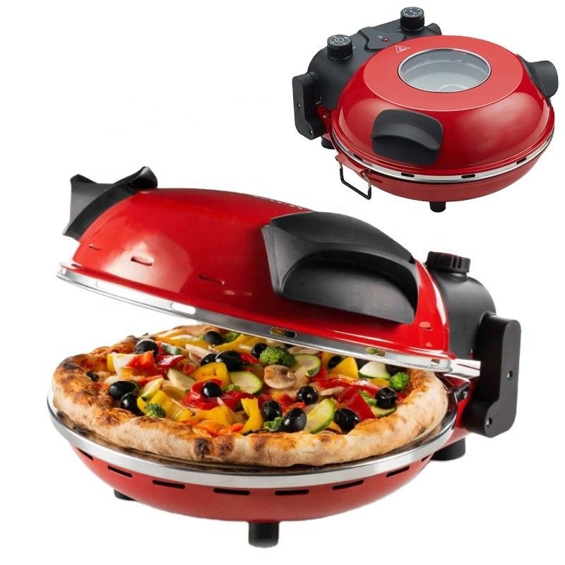 Elektrische pizza-machine met speciale steen voor het bakken van pizza 1200 W Pizzaoven