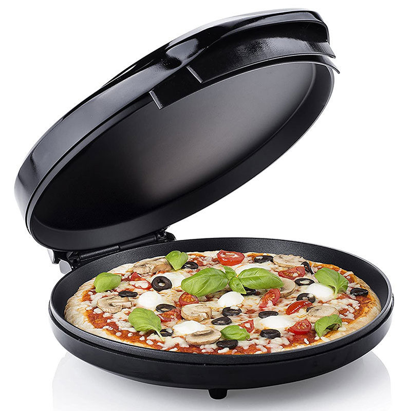 Multifunctionele pizza-machine met instelbare temperatuurregeling Ideaal voor pizza Quiches Pies Crepes BBQ Elektrische pizzaoven