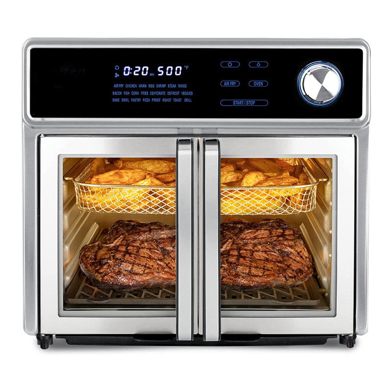 1700W Air Fryer Oven Franse deur 5.5L 6.5L 23L gezond olievrij roestvrij staal