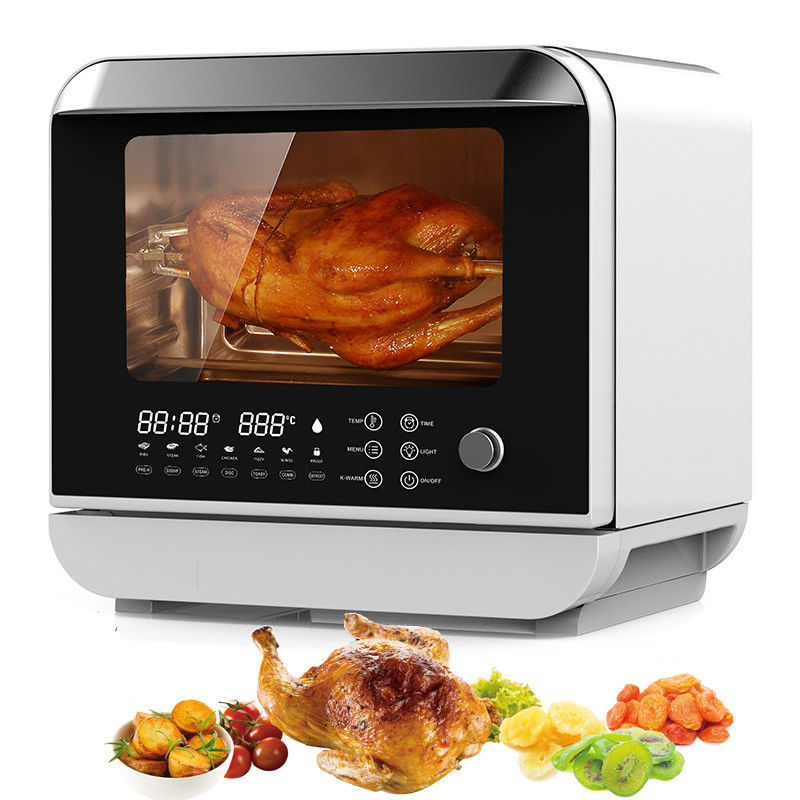 Touchscreen Commerciële elektrische deep fryers Huishoudelijk 9L 12L Stoom olievrij koken Dual Air Fryer Oven