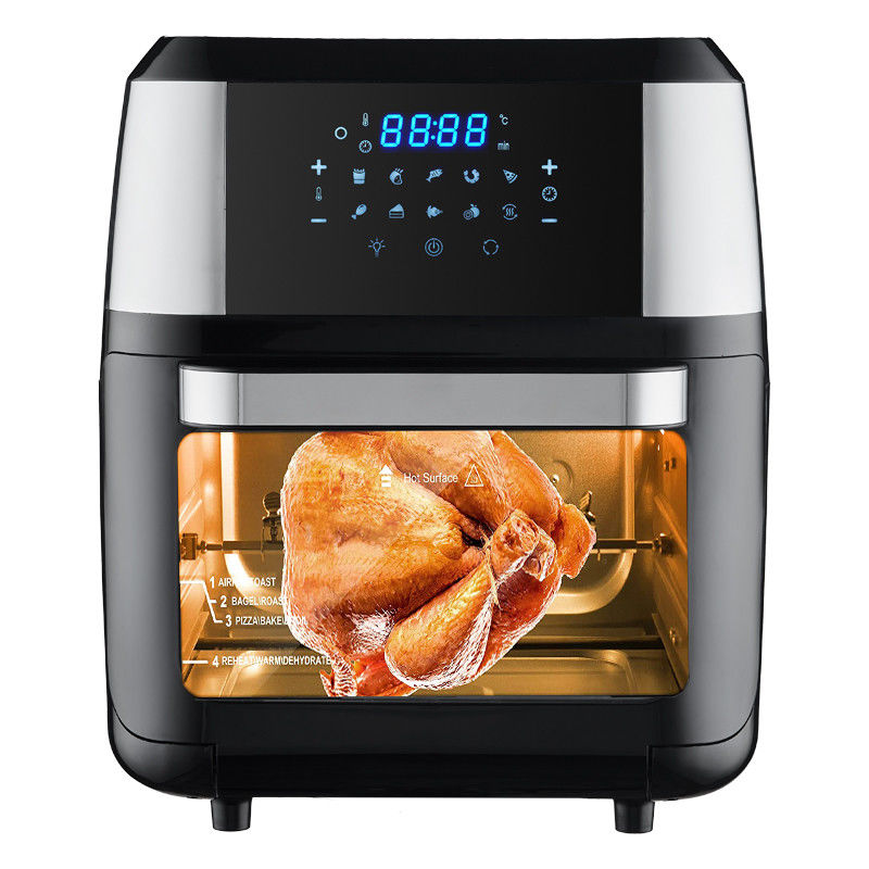 Roestvrij staal 1800W Air Fryer 12 L 14L 24L Digitaal bedieningspaneel Stoomlucht Fryer Oven