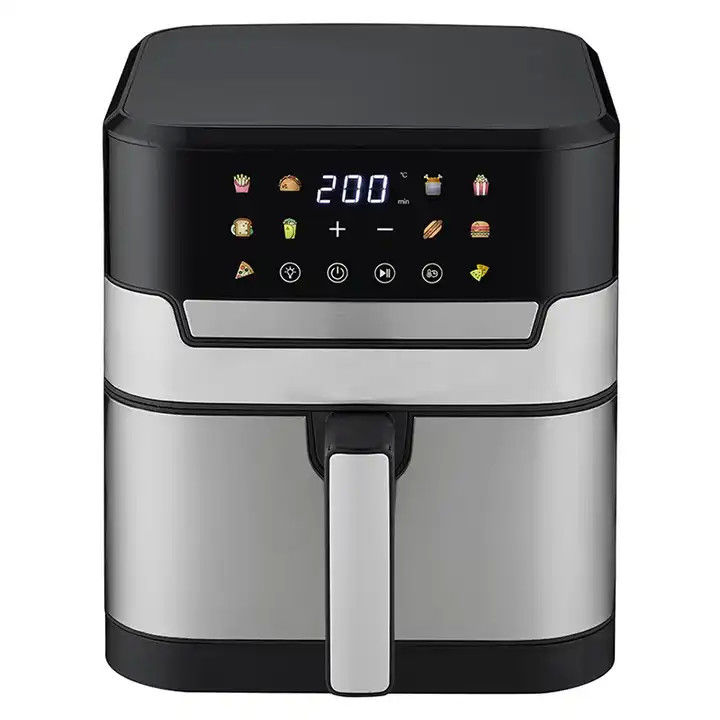 Smart Touch Screen Mooie 6qt Digitale Luchtfryer 8 In 1 Custom Olievrij Elektrisch Deep Hot