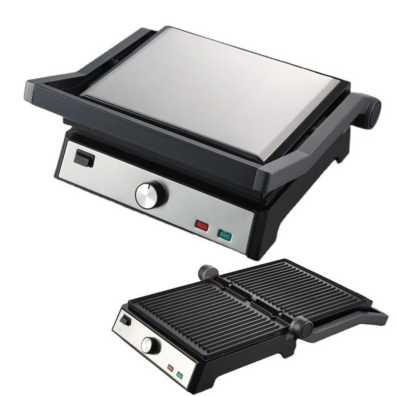 Elektrisch contact Bbq Rookloze Grill Huishoudelijk kookapparaat Afneembare 4/6 Slice Panini Maker