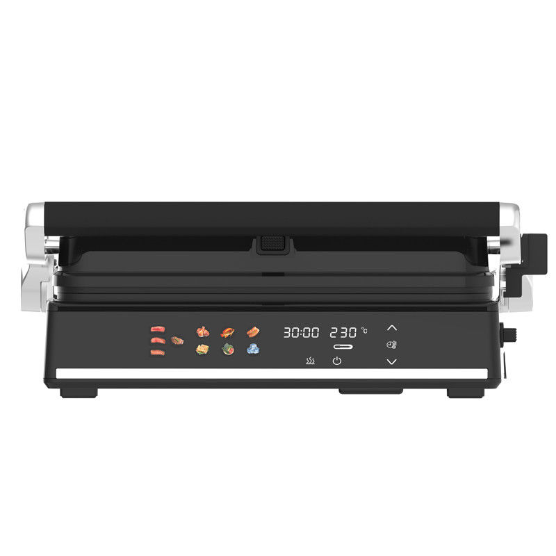 Elektrische digitale contact BBQ Rookloze grill Huishoudelijk kookapparaat Afneembare 6 slice Panini Maker Met sonde detecteren