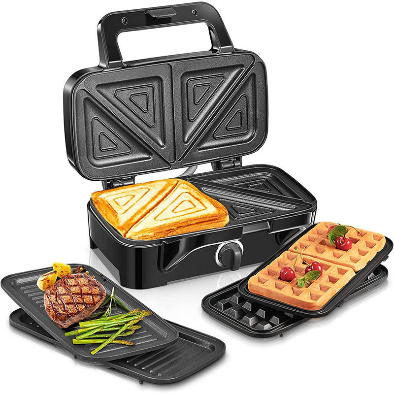 2 Slice Deep Xxl Grill Sandwich Maker Verstelbare temperatuurregeling Afneembare elektriciteitsbron Ptfe Huishoudelijk gebruik