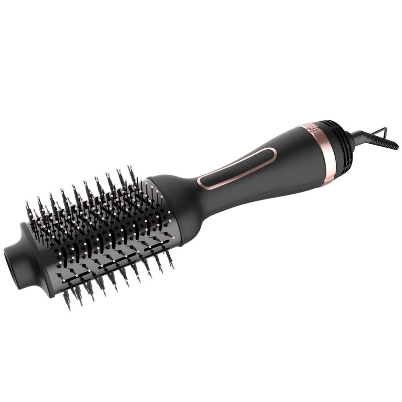 Dual Voltage Multifunction Hair Dryer Brush with Oval Barrel for Easy Styling